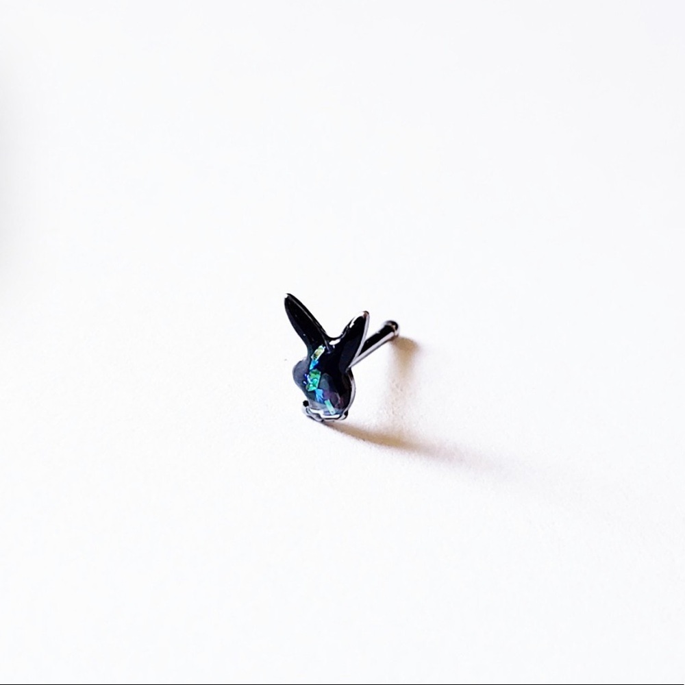 20g playboy bunny nose ring nose stud nose bone